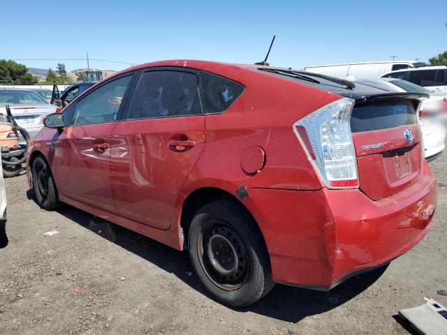 JTDKN3DUXA0087237 - 2010 TOYOTA PRIUS RED photo 2