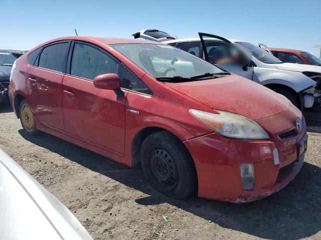 JTDKN3DUXA0087237 - 2010 TOYOTA PRIUS RED photo 4