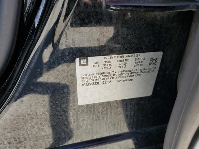 1G6AS5S33E0128732 - 2014 CADILLAC CTS PERFORMANCE COLLECTION შავი ფოტო 12