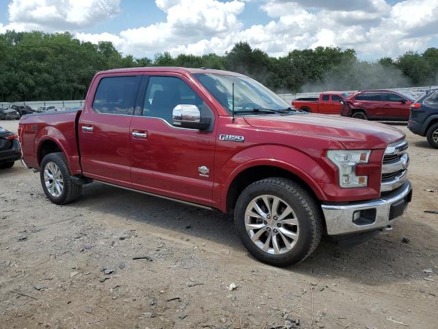 1FTEW1EG1FFC61501 - 2015 FORD F150 SUPERCREW MAROON photo 4