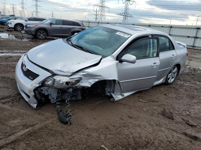 2T1BE40E99C028069 - 2009 TOYOTA COROLLA XRS SILVER photo 1