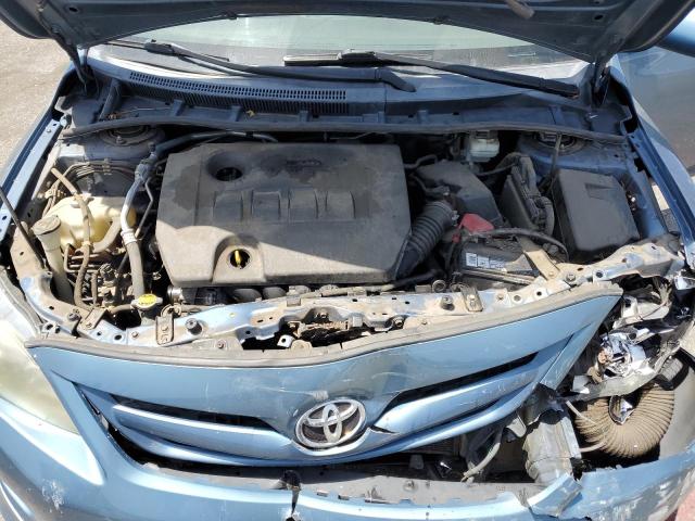 5YFBU4EE6DP142583 - 2013 TOYOTA COROLLA BASE BLUE photo 11