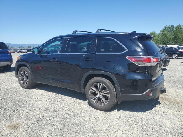 5TDJKRFH8GS292634 - 2016 TOYOTA HIGHLANDER XLE BLACK photo 2