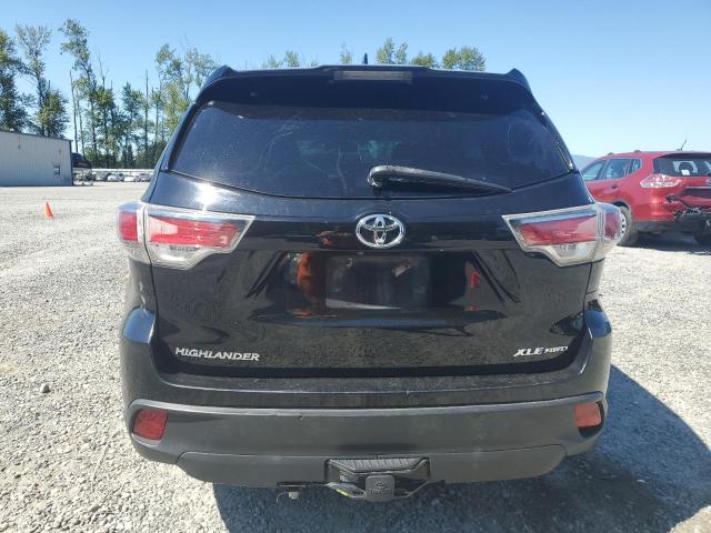 5TDJKRFH8GS292634 - 2016 TOYOTA HIGHLANDER XLE BLACK photo 6