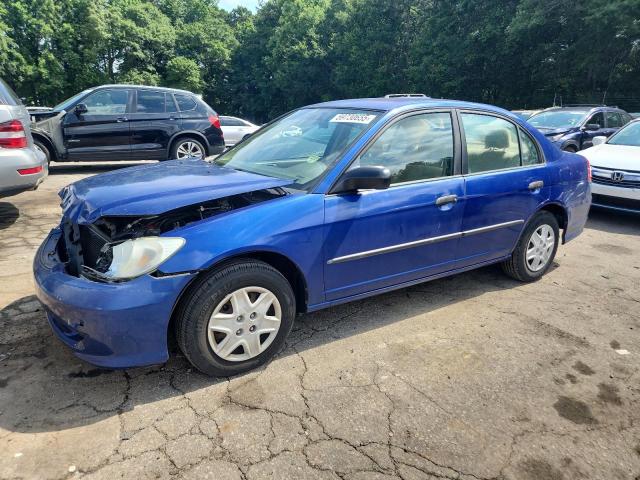 1HGES16385L011049 - 2005 HONDA CIVIC DX VP ლურჯი ფოტო 1