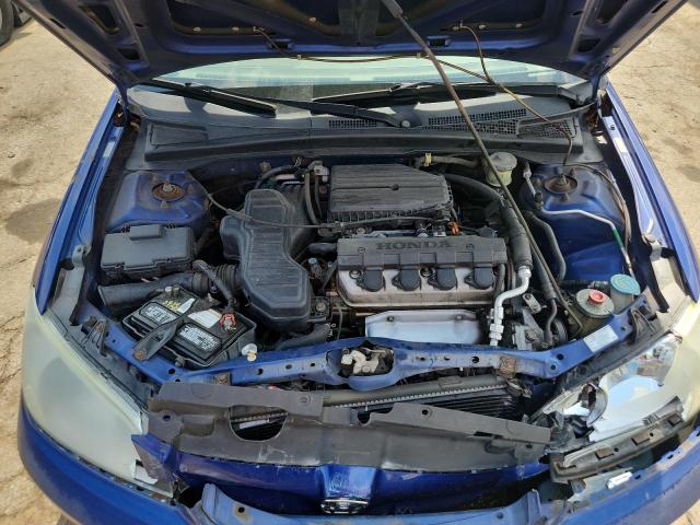 1HGES16385L011049 - 2005 HONDA CIVIC DX VP ლურჯი ფოტო 11