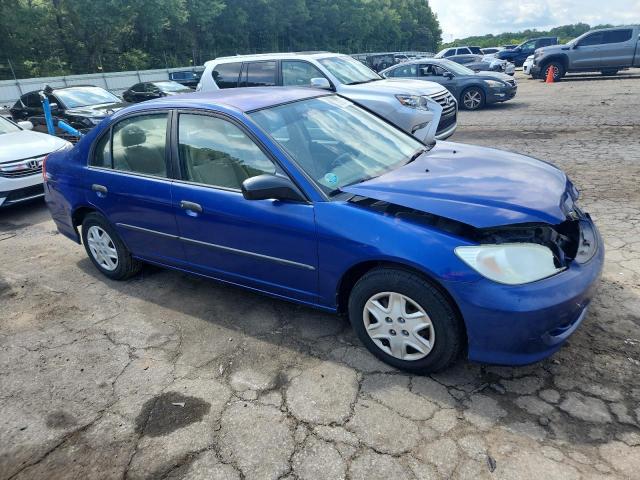 1HGES16385L011049 - 2005 HONDA CIVIC DX VP ლურჯი ფოტო 4