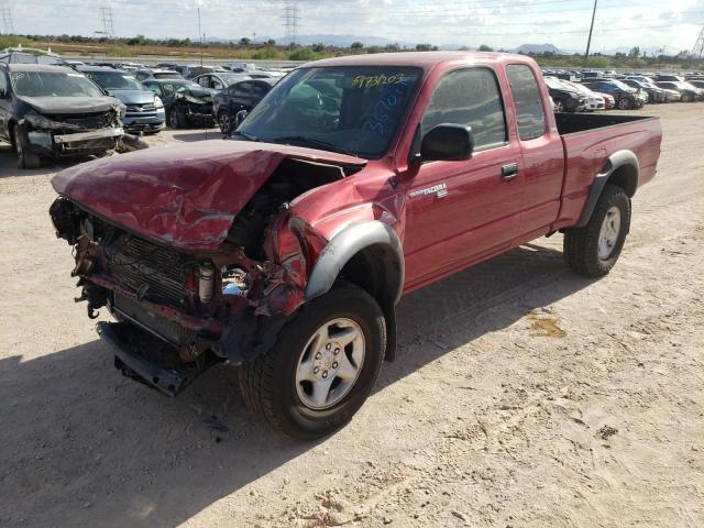 5TESN92N74Z367877 - 2004 TOYOTA TACOMA XTRACAB PRERUNNER წითელი ფოტო 1
