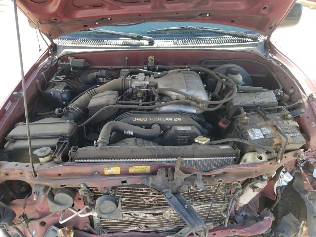 5TESN92N74Z367877 - 2004 TOYOTA TACOMA XTRACAB PRERUNNER წითელი ფოტო 11