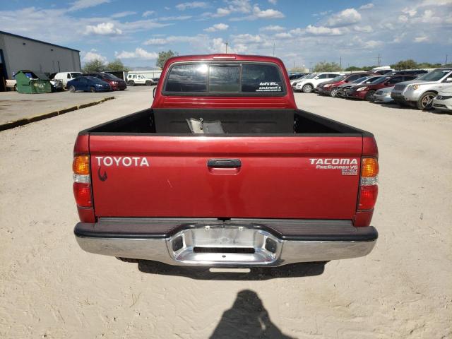 5TESN92N74Z367877 - 2004 TOYOTA TACOMA XTRACAB PRERUNNER წითელი ფოტო 6