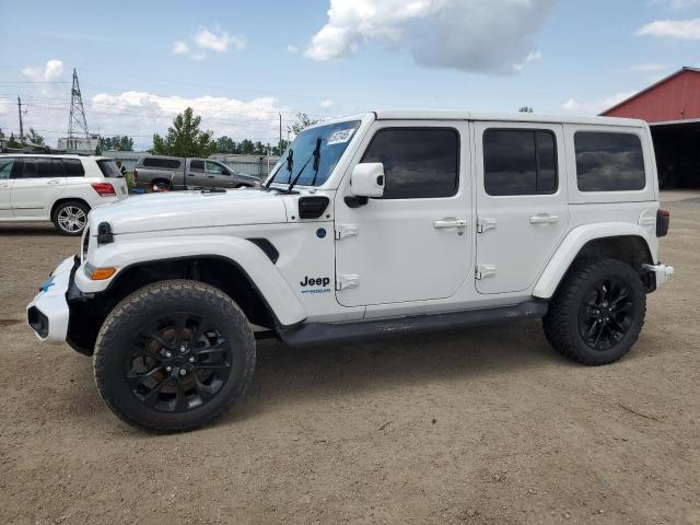 1C4JJXP63MW807717 - 2021 JEEP WRANGLER U SAHARA 4XE WHITE photo 1