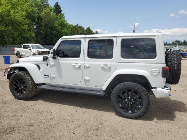 1C4JJXP63MW807717 - 2021 JEEP WRANGLER U SAHARA 4XE WHITE photo 2