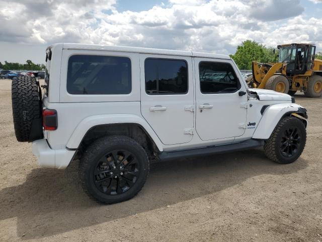 1C4JJXP63MW807717 - 2021 JEEP WRANGLER U SAHARA 4XE WHITE photo 3