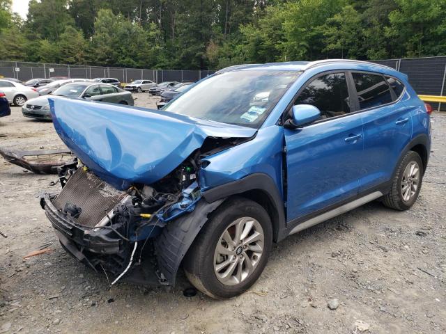 KM8J33A4XJU614803 - 2018 HYUNDAI TUCSON SEL BLUE photo 1