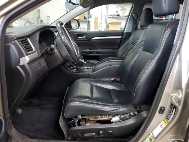 5TDJKRFH1FS216851 - 2015 TOYOTA HIGHLANDER XLE GOLD photo 7