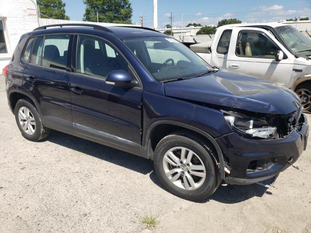 WVGAV7AX8FW588886 - 2015 VOLKSWAGEN TIGUAN S BLUE photo 4