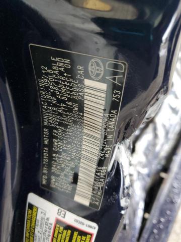 2T1BU4EE2DC952924 - 2013 TOYOTA COROLLA BASE ლურჯი ფოტო 12