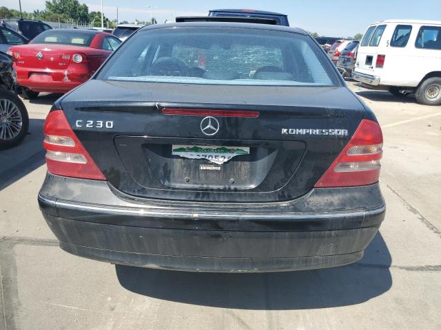 WDBRF40J94F449362 - 2004 MERCEDES-BENZ C 230K SPORT SEDAN BLACK photo 6