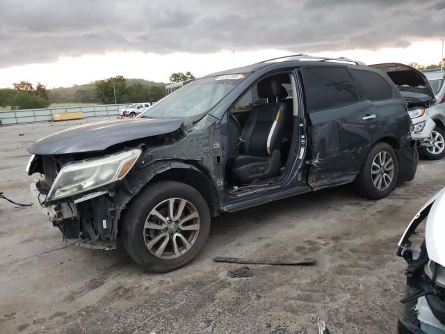 5N1AR2MN7DC614443 - 2013 NISSAN PATHFINDER S GRAY photo 1