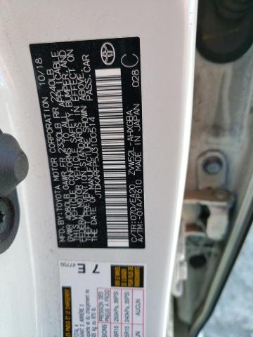 JTDKARFP5J3100514 - 2018 TOYOTA PRIUS PRIM 白色 照片 12