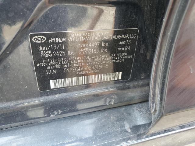 5NPEC4AB0BH315665 - 2011 HYUNDAI SONATA SE BLUE photo 13