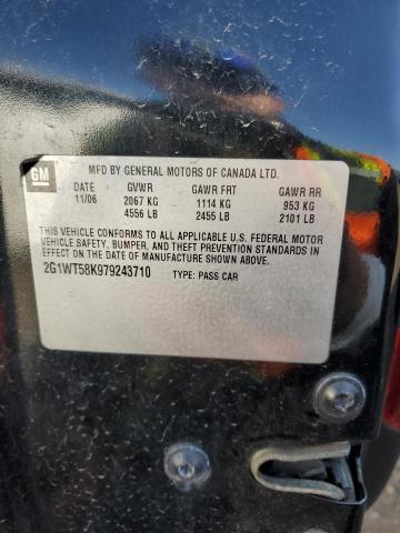 2G1WT58K979243710 - 2007 CHEVROLET IMPALA LT BLACK photo 13