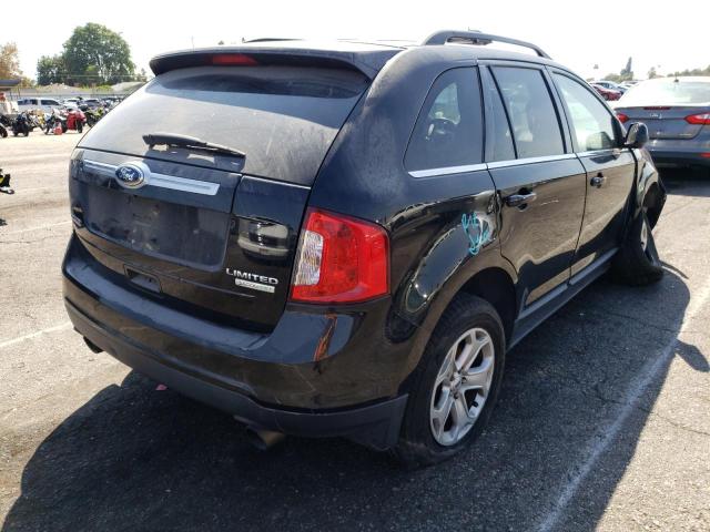 2FMDK3K99CBA31495 - 2012 FORD EDGE LIMITED BLACK photo 4