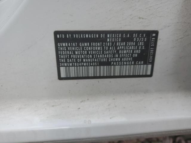 3VW5M7BU4PM024051 - 2023 VOLKSWAGEN JETTA S 白色 照片 12