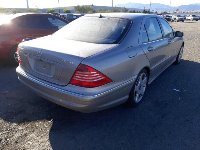 WDBNG84J23A377543 - 2003 MERCEDES-BENZ S 500 4MATIC GRAY photo 4