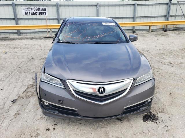 19UUB2F75HA003091 - 2017 ACURA TLX ADVANCE GRAY photo 5