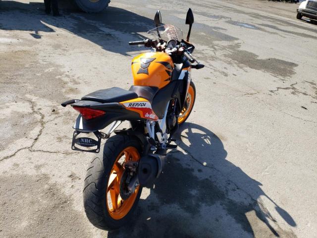 MLHMC4106D5301778 - 2013 HONDA CBR250 R ORANGE photo 4