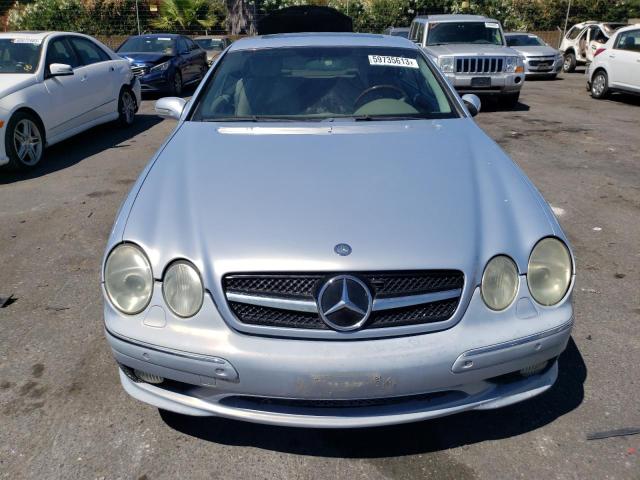 WDBPJ78J22A020926 - 2002 MERCEDES-BENZ CL 600 SILVER photo 5