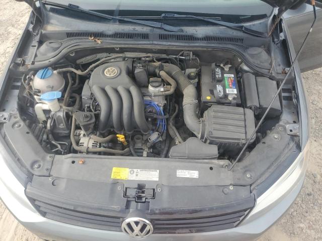 3VW2K7AJ5CM392667 - 2012 VOLKSWAGEN JETTA BASE رمادي صورة 11