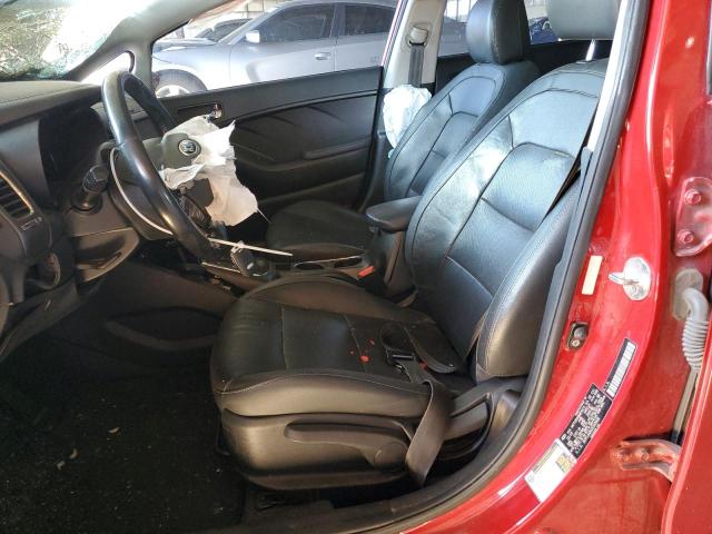 3KPFL4A84JE243008 - 2018 KIA FORTE EX RED photo 7