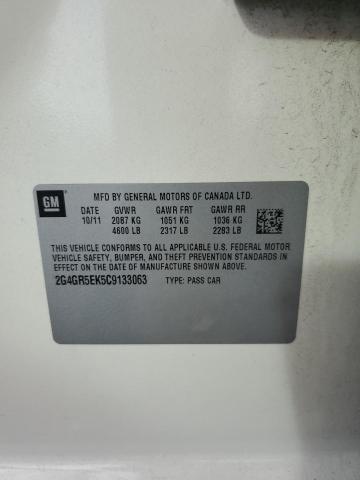 2G4GR5EK5C9133063 - 2012 BUICK REGAL 双色 照片 12