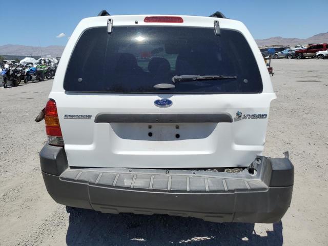 1FMCU49H77KB87832 - 2007 FORD ESCAPE HEV WHITE photo 6