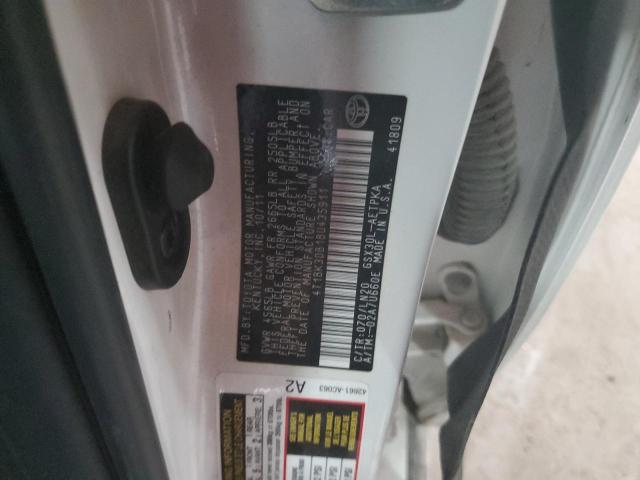 4T1BK3DB1BU435911 - 2011 TOYOTA AVALON BASE 白色 照片 12