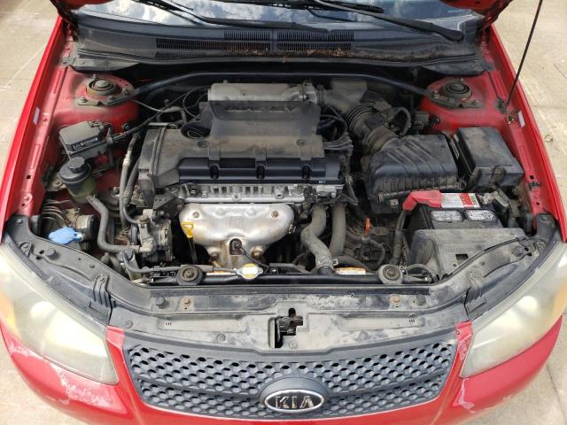 KNAFE241295023982 - 2009 KIA SPECTRA SX RED photo 11