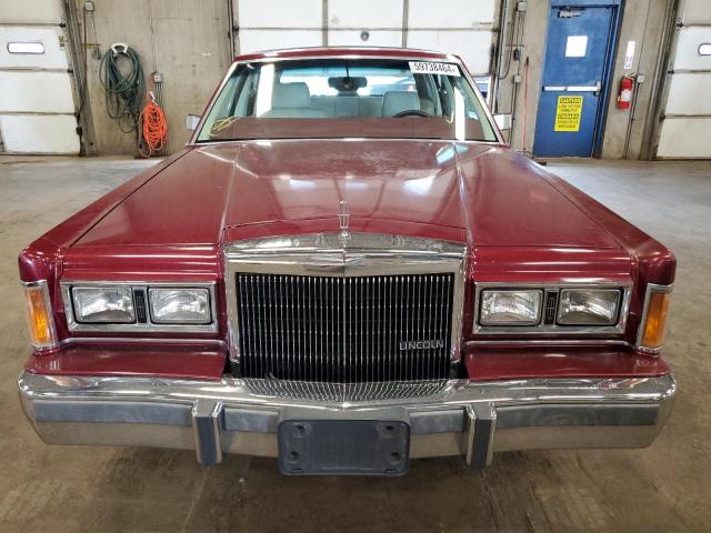 1LNBM82F3KY610276 - 1989 LINCOLN TOWN CAR SIGNATURE RED photo 5