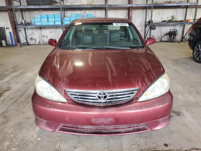 4T1BE32K96U143147 - 2006 TOYOTA CAMRY LE BURGUNDY photo 5