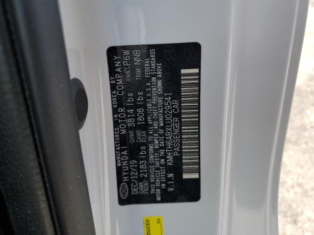 KMHTH6ABXLU029541 - 2020 HYUNDAI VELOSTER TURBO WHITE photo 13