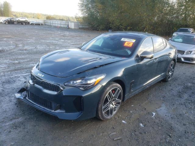 KNAE55LC1N6114648 - 2022 KIA STINGER GT2 BLACK photo 2