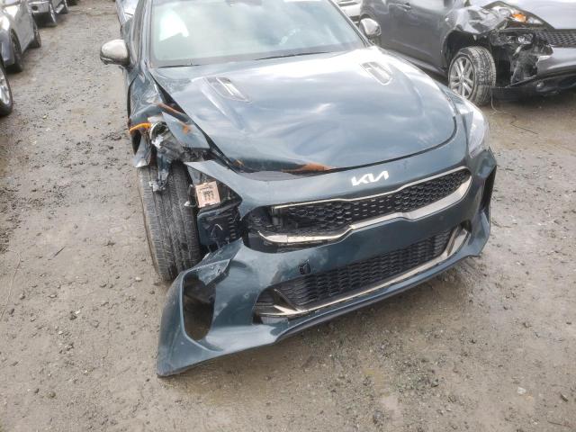 KNAE55LC1N6114648 - 2022 KIA STINGER GT2 BLACK photo 9