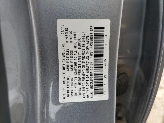 1HGCR2F54GA150166 - 2016 HONDA ACCORD SPORT SILVER photo 13