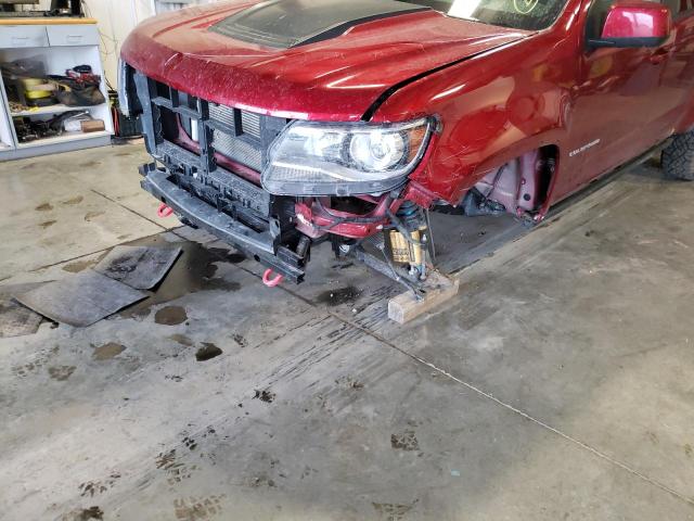 1GCGTEEN7M1295721 - 2021 CHEVROLET COLORADO ZR2 RED photo 9