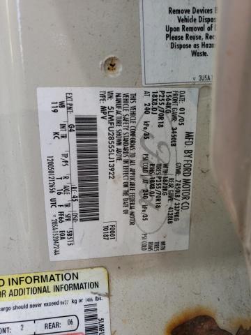 5LMFU28555LJ13922 - 2005 LINCOLN NAVIGATOR 米色 照片 10