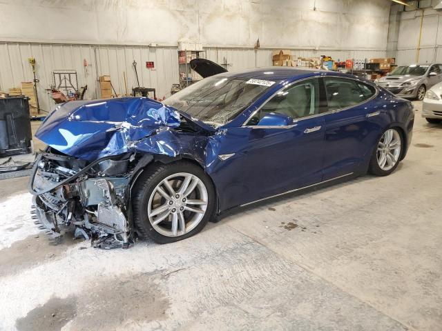 5YJSA1E27FF111550 - 2015 TESLA MODEL S BLUE photo 1
