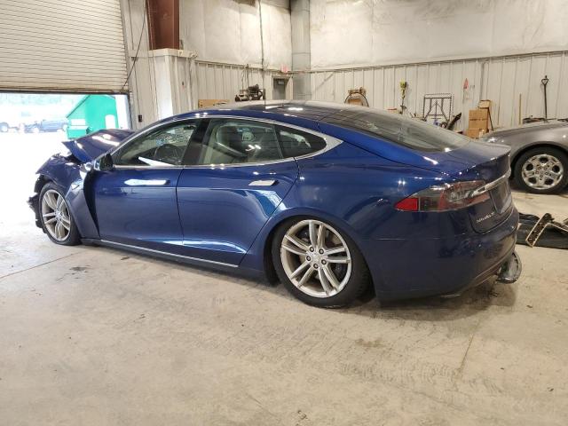 5YJSA1E27FF111550 - 2015 TESLA MODEL S BLUE photo 2