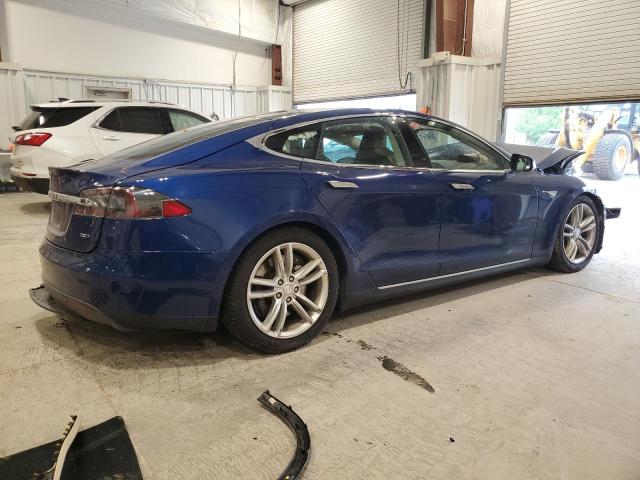 5YJSA1E27FF111550 - 2015 TESLA MODEL S BLUE photo 3
