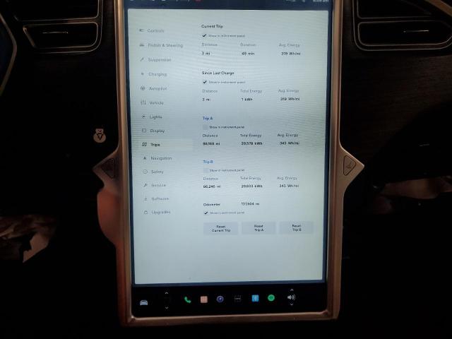 5YJSA1E27FF111550 - 2015 TESLA MODEL S BLUE photo 9